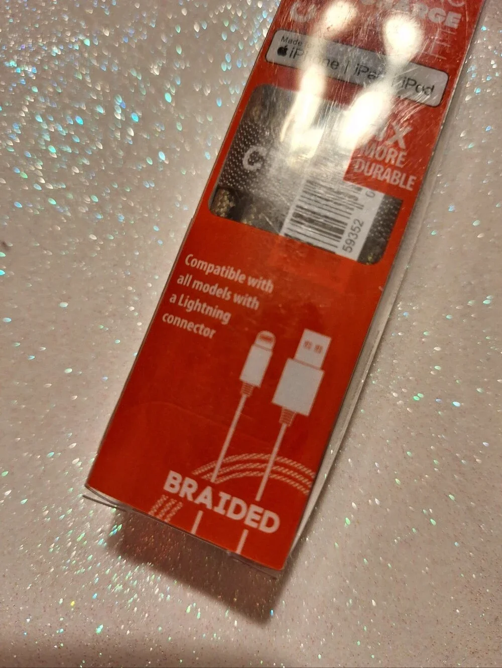Iphone Ipad Lighting Charging Cable CT TEK 6ft Apple Certified Braided Nylon New
